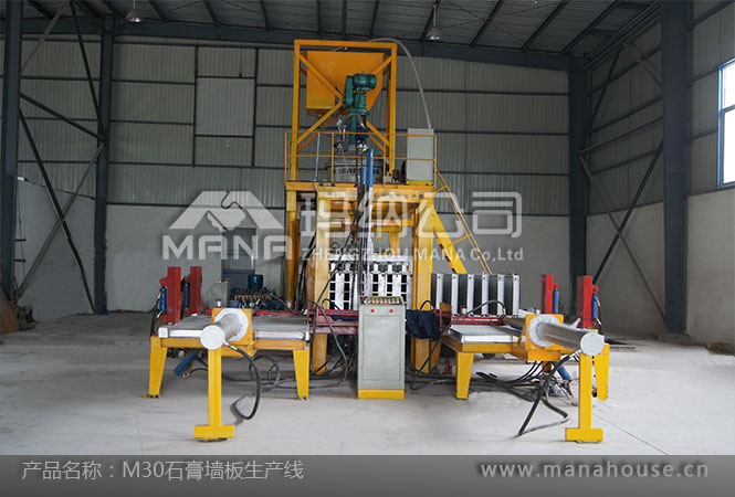 石膏墻板生產線現場圖2 石膏墻板生產線現場圖2